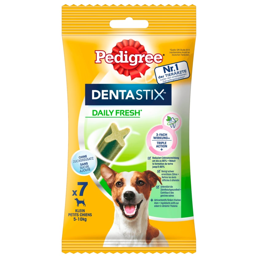 Pedigree Zahnpflege Hundesnack Dentastix Fresh für kleine Hunde 7 Stück